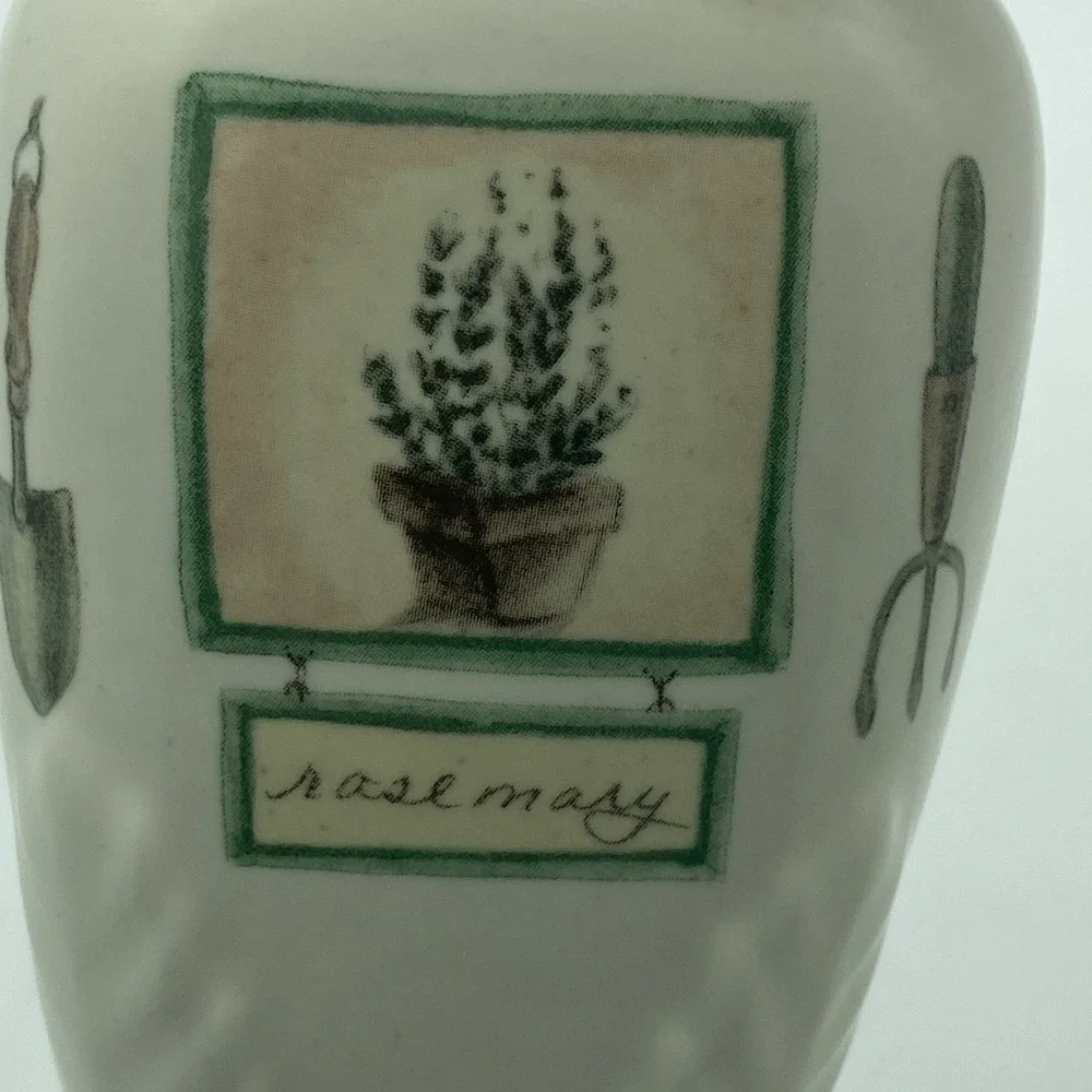 Pfaltzgraff Naturewood Spice Jar with Cork Rosemary‎ Made In Mexico EUC